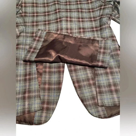 Men’s Bespoke Tazzio Skinny Fit Plaid Two Piece Suit - Picture 6 of 16